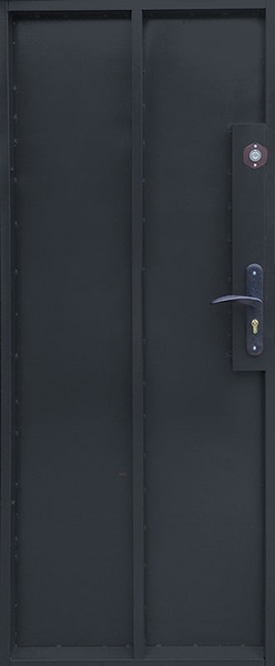 Внутренняя сторона Техническая дверь-скелет RAL 7016 (02)