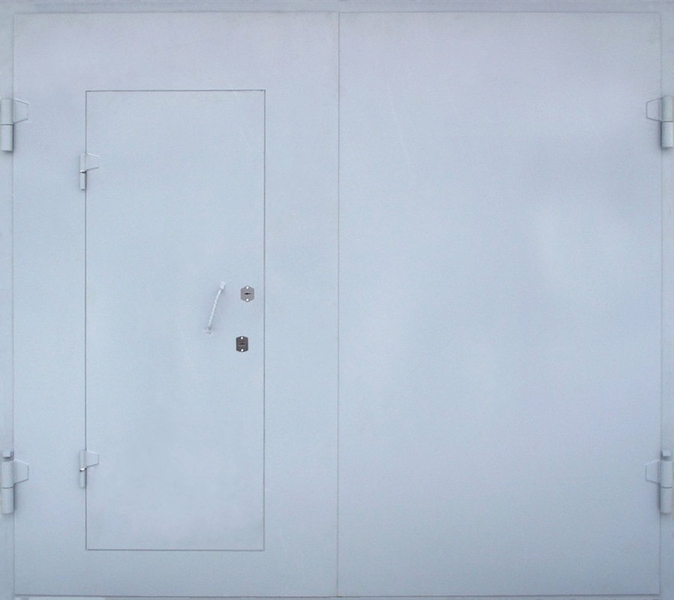 Внешняя сторона Металлические гаражные ворота (02)