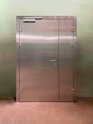 Нержавеющая двупольная дверь Нержавеющая двупольная дверь