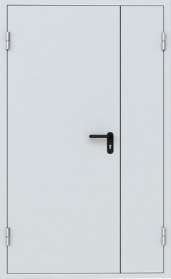 Полуторная глухая противопожарная дверь EI 90 (грунт)