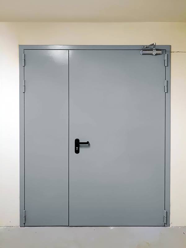 Внешняя сторона двупольной двери Внешняя сторона двупольной двери