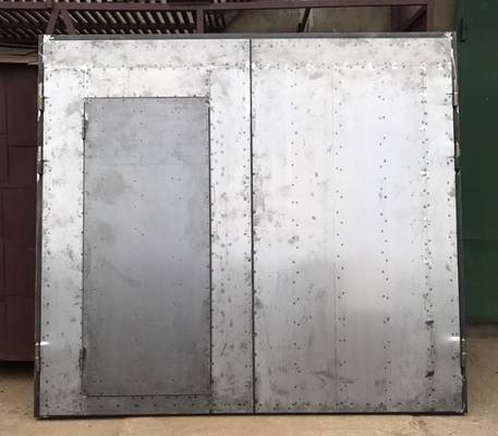 Ворота до покрытия краской Ворота до покрытия краской